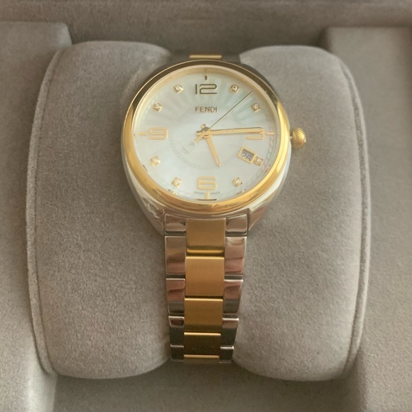 34MM Two-Tone Stainless Steel & Diamond Bracelet Watch - Picture 2 of 9